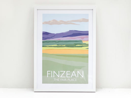 Framed Finzean Poster
