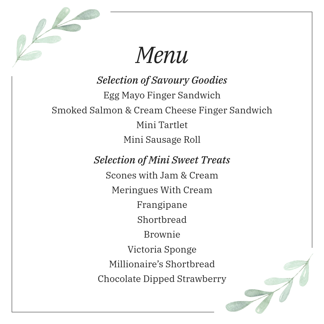 Mothering Sunday Takeaway Afternoon Tea