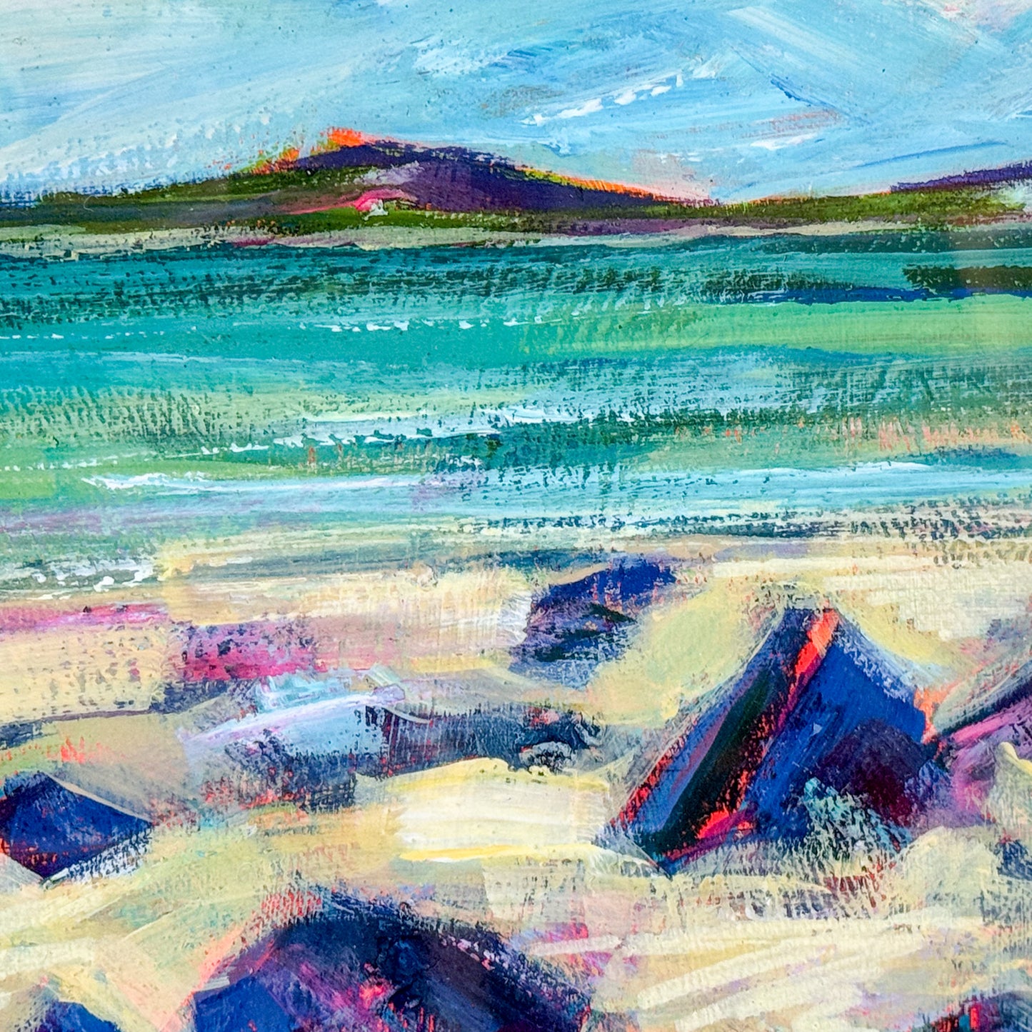 Rocks on Shoreline by Madeleine Braithwaite-Exley