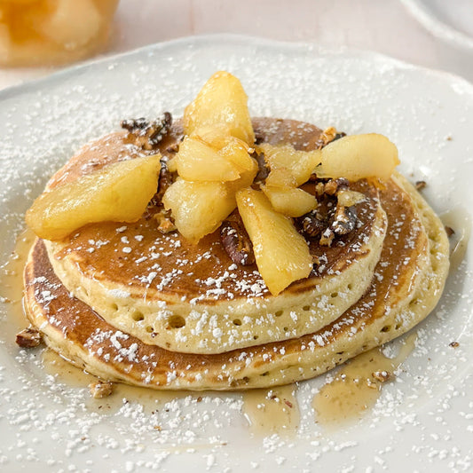 Finzean Farm Shop’s Bramley and Maple Syrup Pancakes