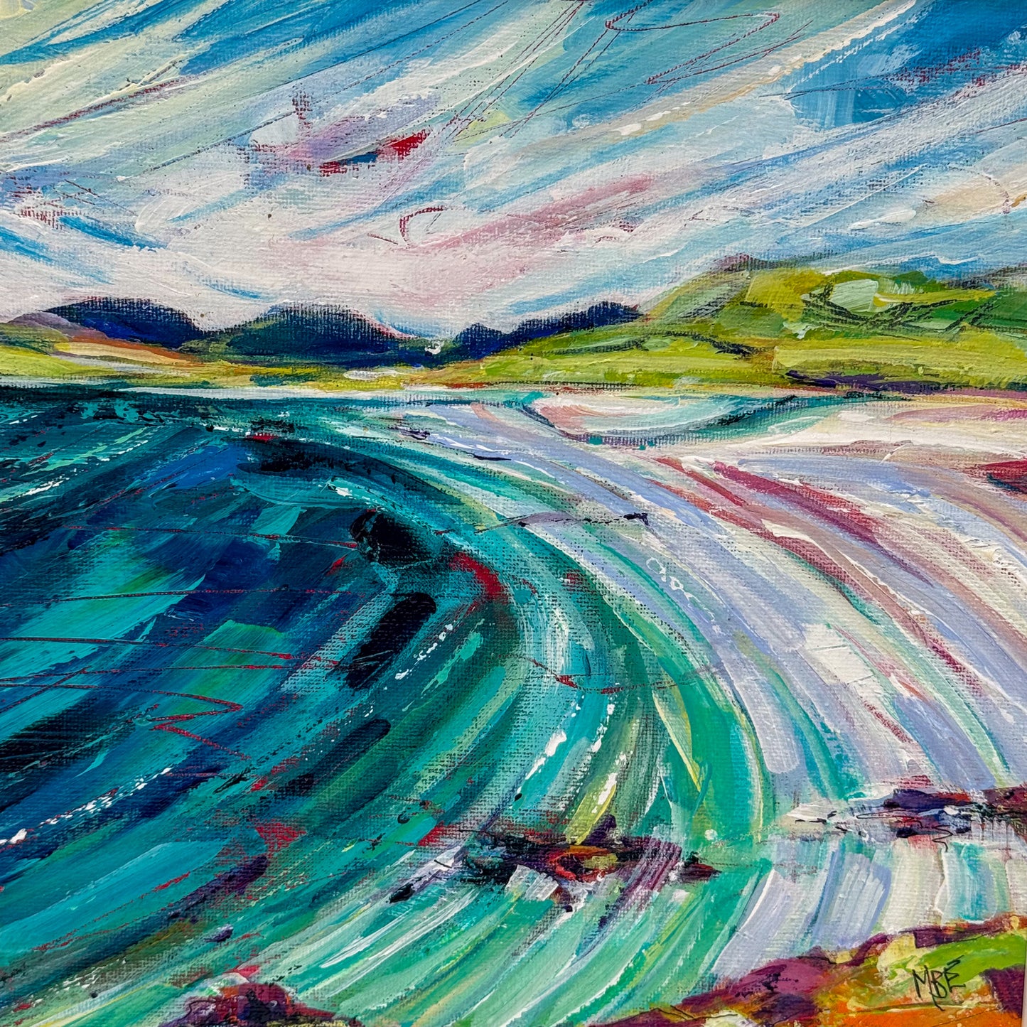 Clouds over Luskentyre by Madeleine Braitwaithe-Exley