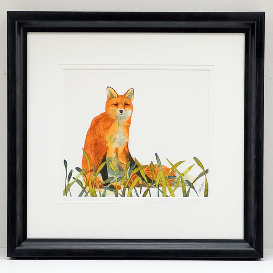 Sitting Fox by Mary Ann Rogers